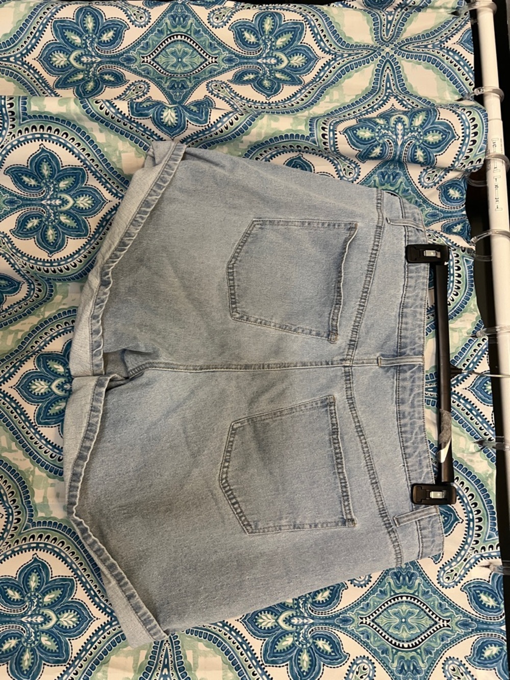 Vanilla Star Light Blue Denim Jean Shorts - Picture 2 of 3
